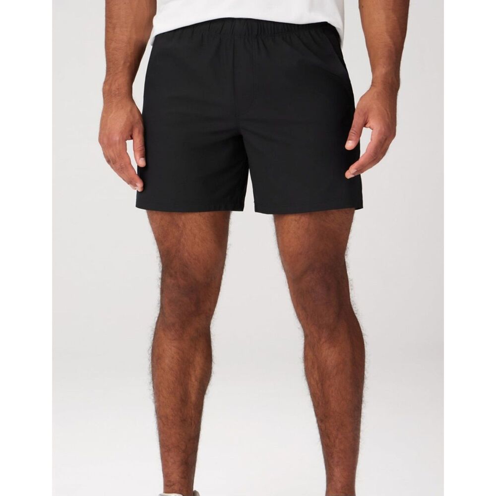Fabletics Men The Don 6" Pull-On Shorts Black Small NWT